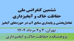 ششمین کنفرانس ملی حفاظت خاک و آبخیزداری سوم مرداد آغاز به کار می‌کند